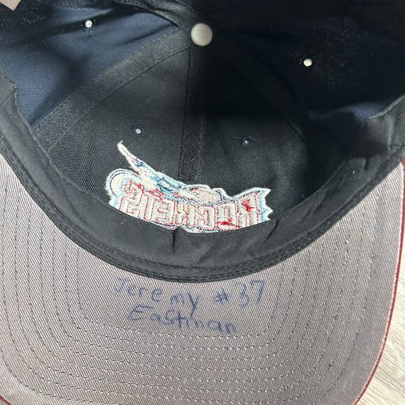 Vintage Houston Rockets Hat Snapback NBA Basketball Twins Blue Plain Logo Cap - Picture 5 of 8